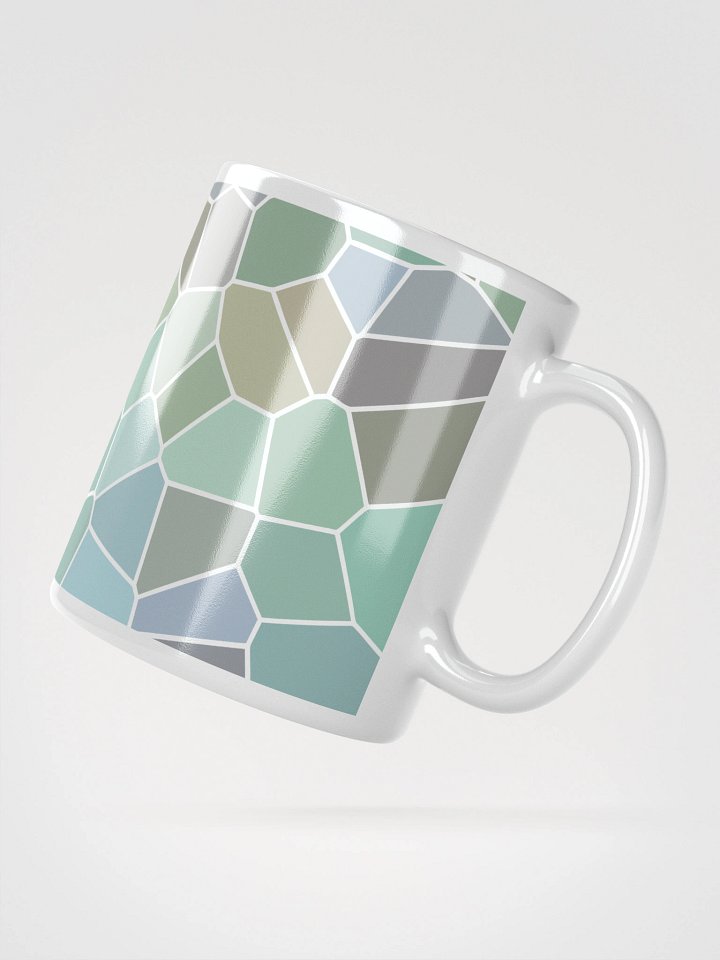 Mug Blanc Mozaïque Serra - Design Géométrique Rétro Chic - Cadeau Déco product image (2)