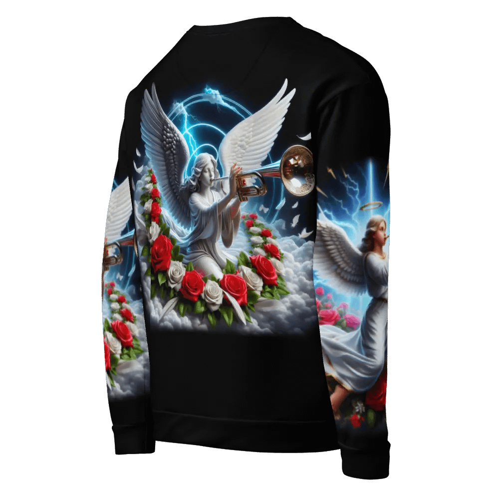 Angels making Music with a Trumpet - All-Over Unisex Sweatshirt #33 product image (8)