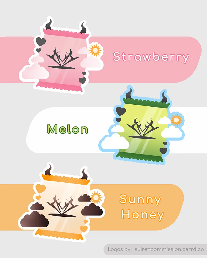 Snack Logo Stickers product image (1)