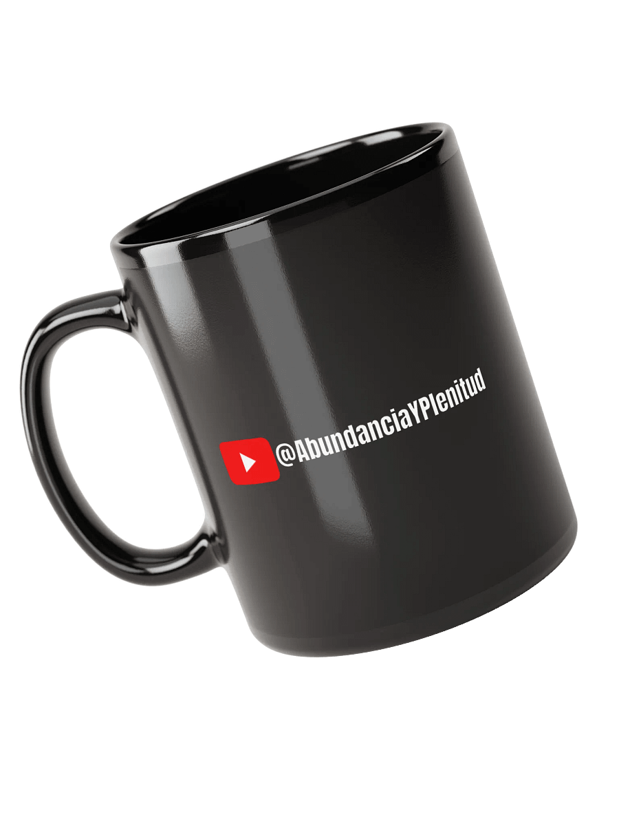 Taza Negra Brillante con Afirmación de Riqueza product image (6)