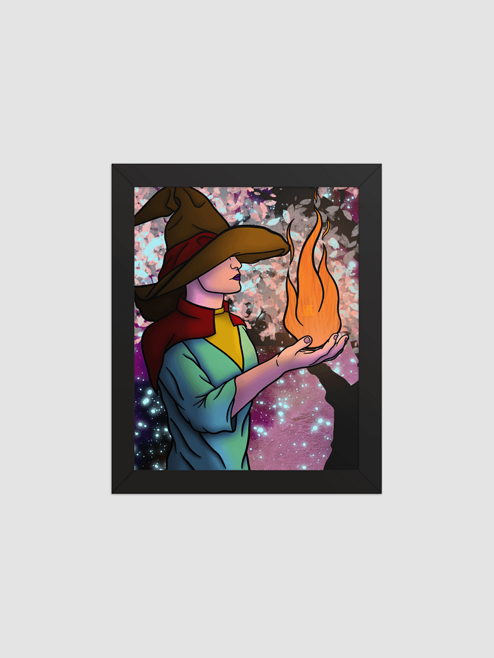 Wizard glow framed print product image (1)