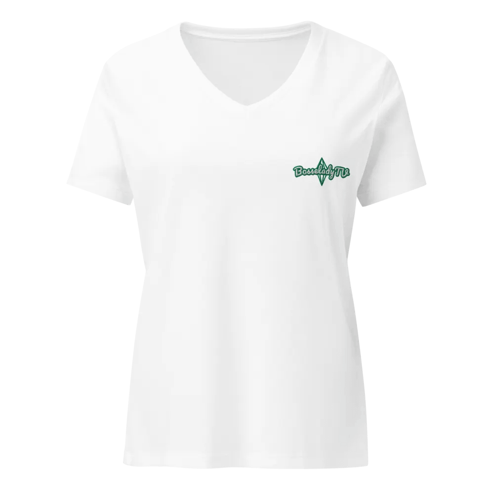 Embroidered V-Neck T-Shirt product image (1)