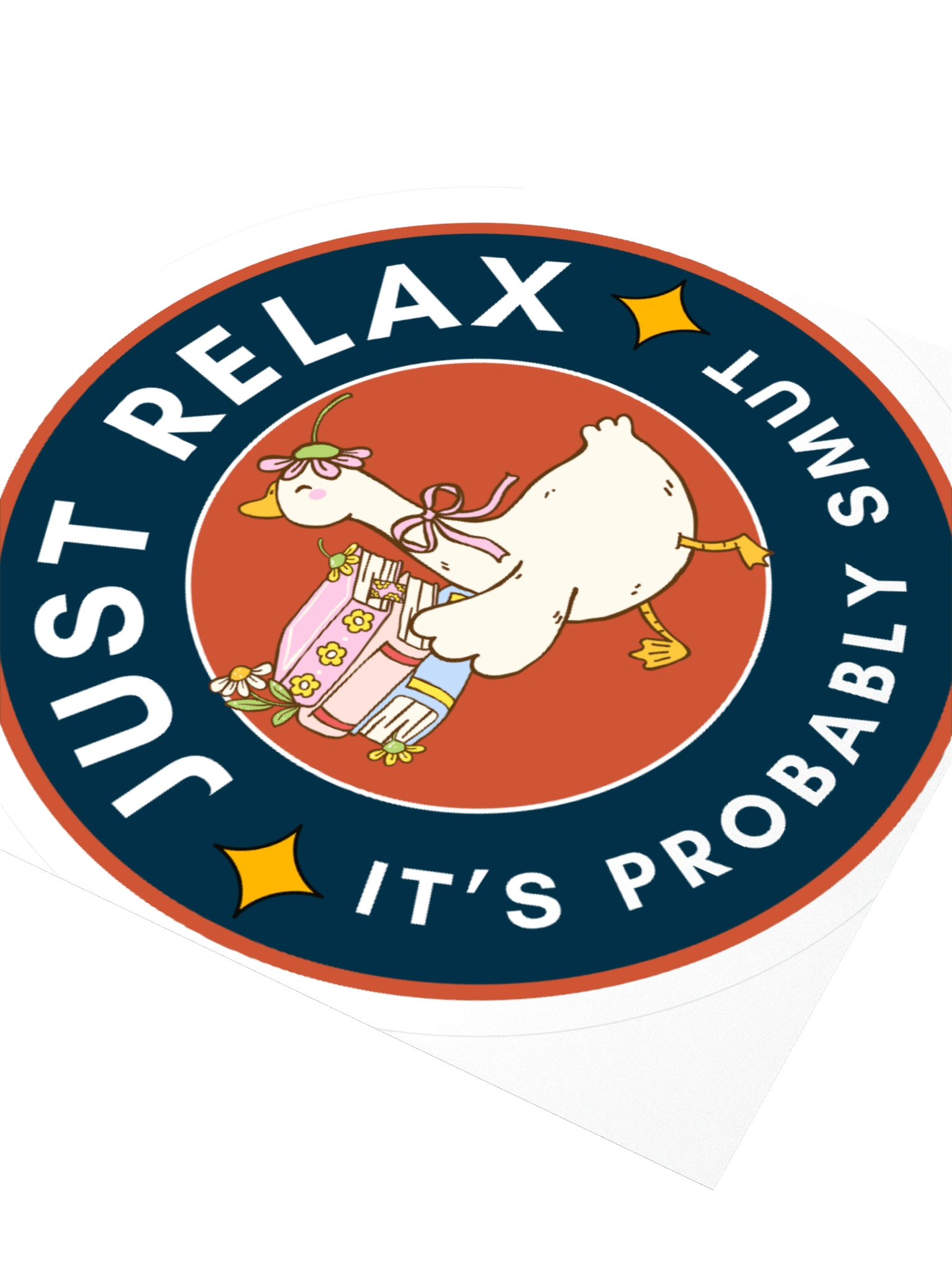 It's Probably Smut Kiss Cut Sticker (Flower Goose) product image (9)
