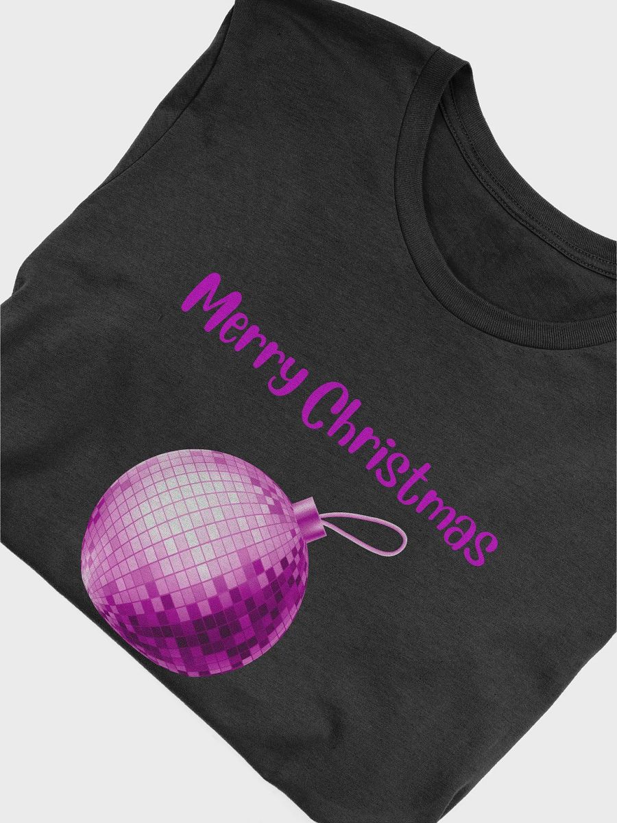 Dazzling Christmas Mirrorball with I Hope it Shines just for You T-Shirt - Pink product image (10)