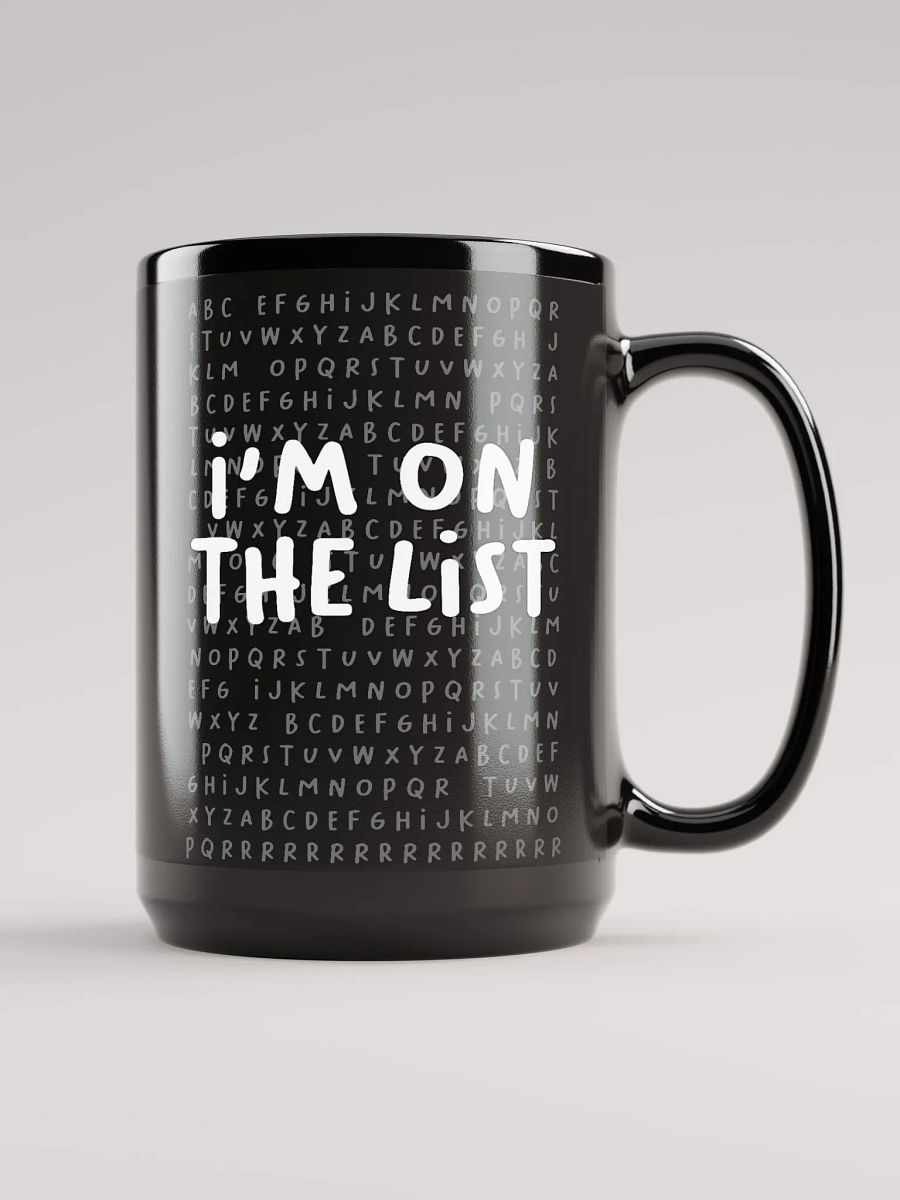 The List Black Mug (15oz) product image (2)