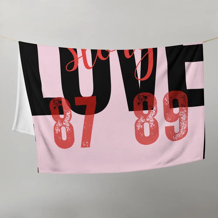 Love Story 87 89 Blanket product image (1)