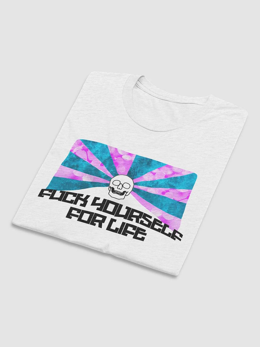 FUCK YOURSELF FOR LIFE T-SHIRT [WHITE FLECKED] product image (5)