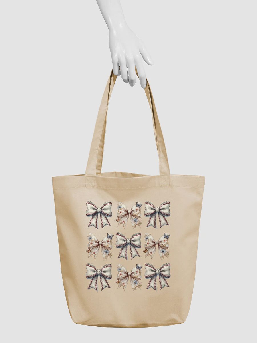 Spring Bows Baseball Butterfly Blooms Tote Bag product image (6)