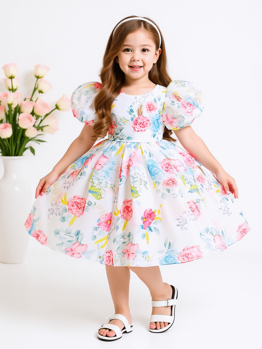Garden Breeze Puff Dress product image (1)