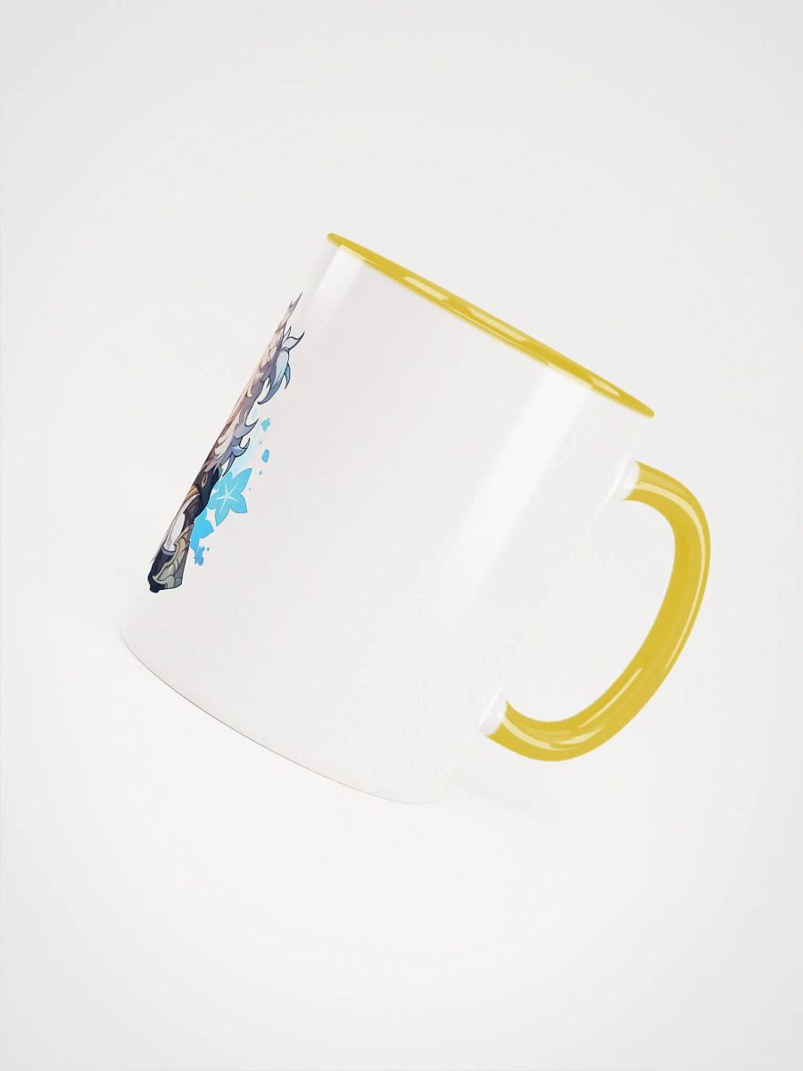 Albedo Genshin Impact Ceramic Mug – Yellow Handle & Interior product image (5)