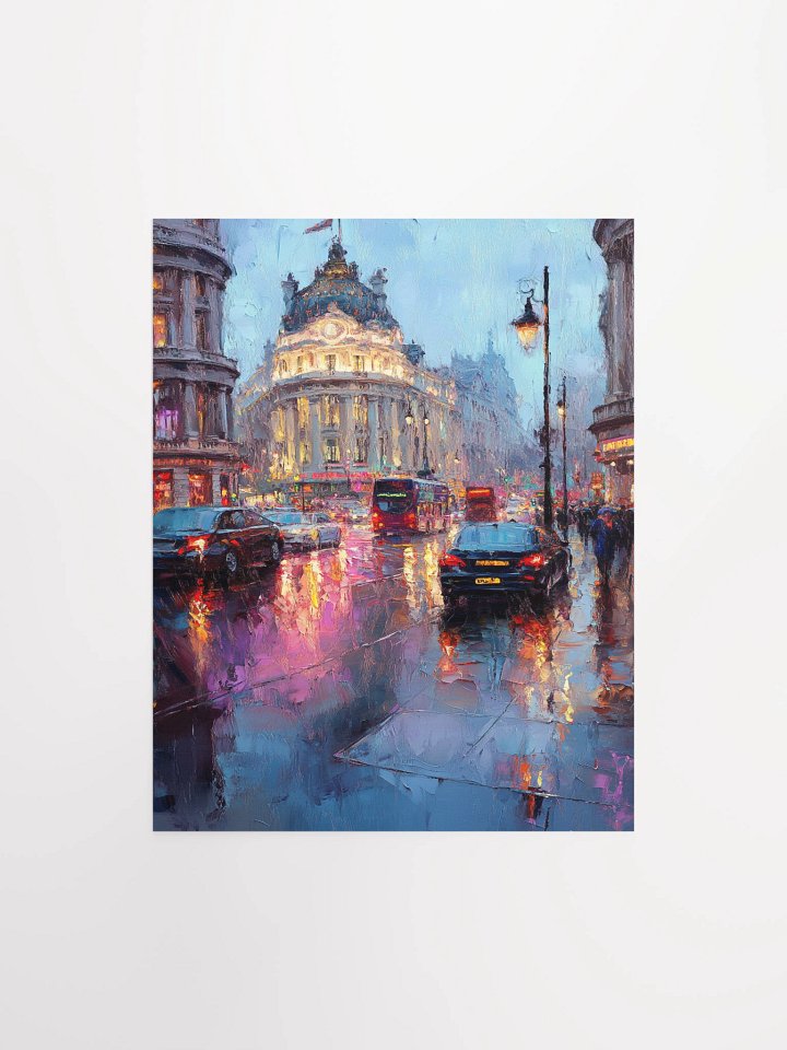 Piccadilly Rain Matte Unframed Wall Art Paper Canvas product image (1)