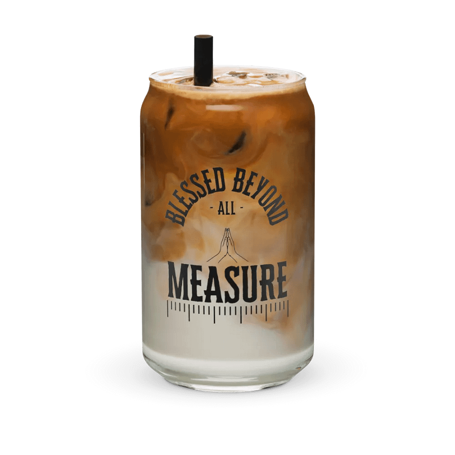 Blessed Beyond All Measure Glass Cup product image (6)