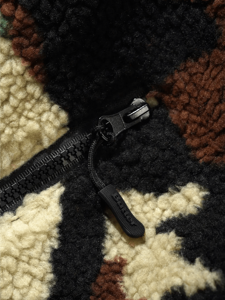 Forest Green Camo Sherpa Jacket product image (2)