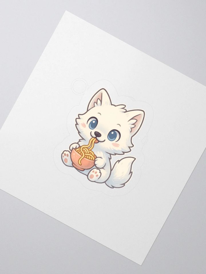 Noodle Time Arctic Fox Sticker product image (4)