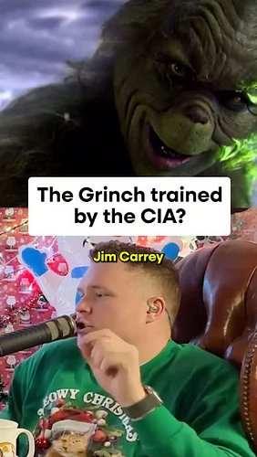The CIA taught Jim Carrey how to endure torture? #grinch #christmas #christmasmovie #funny #reels