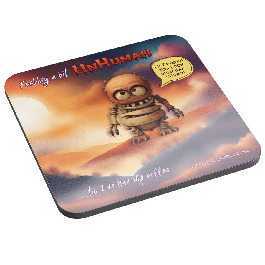 cork coaster w/UnHuman creature product image (1)