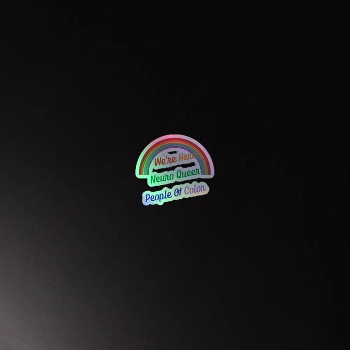 Neuroqueer POC Sticker - Stickin it to the norm product image (2)
