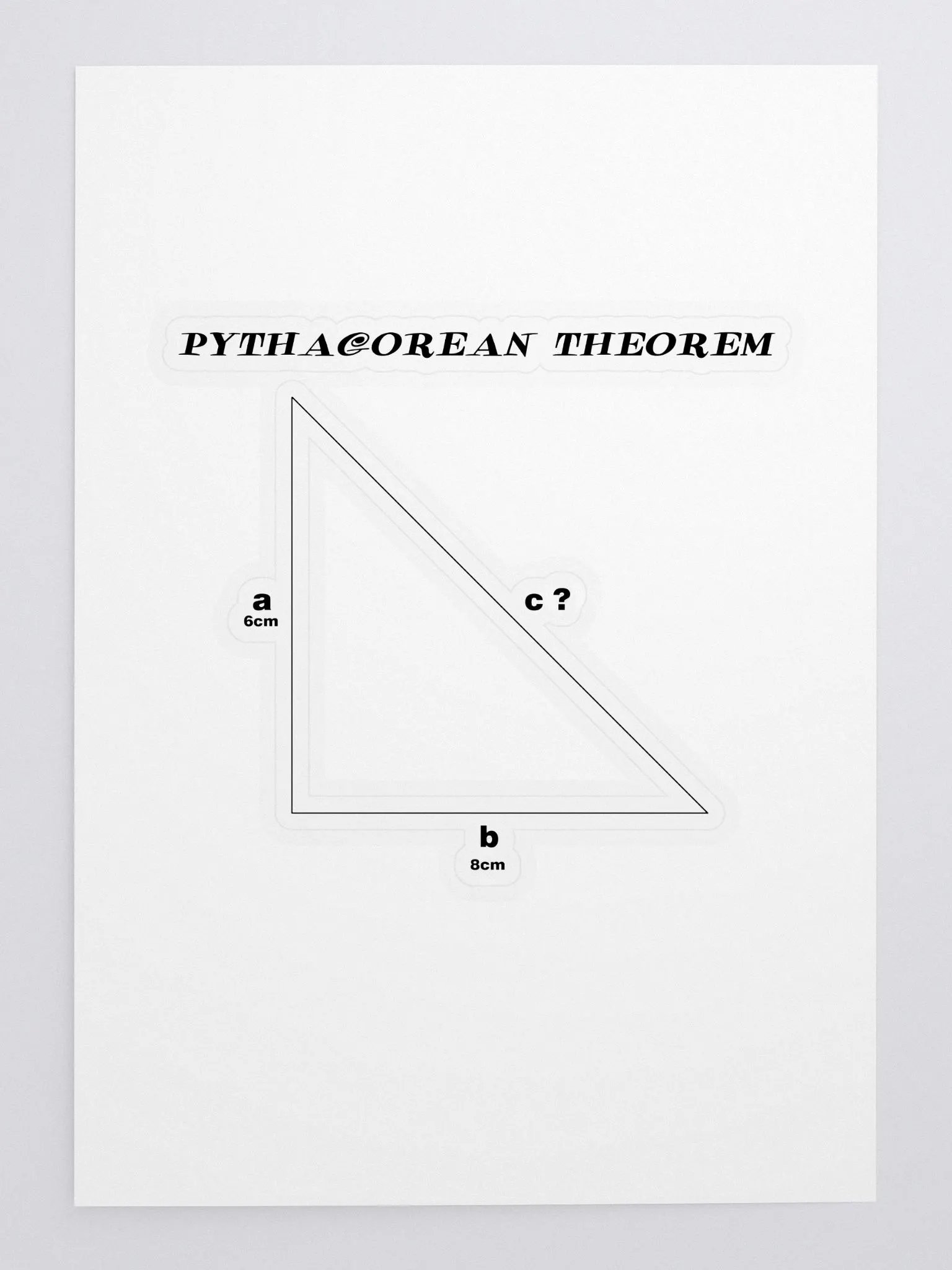 Pythagorean Theorem. product image (3)