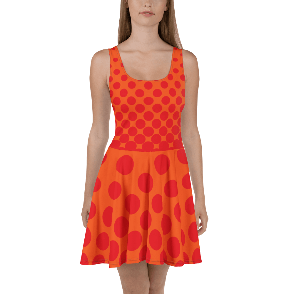 Sunset Dots All-Over Print Skater Dress product image (2)