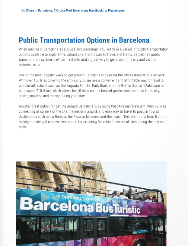 Barcelona Cruise Port Travel Guide product image (4)