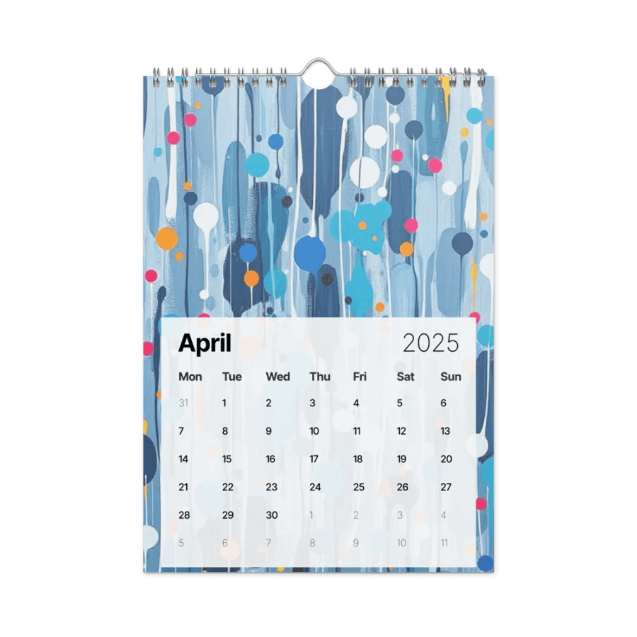 ART ABSTRACT WALL CALENDAR 2025 product image (1)