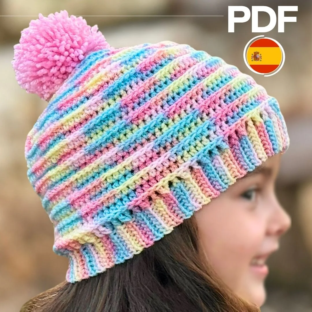 PATRÓN PDF: Gorro de ganchillo súper fácil y rápido | Tallas flexibles product image (1)