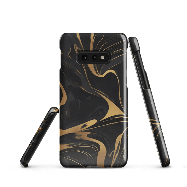 Snap Case for Samsung – Liquid Gold on Onyx product image (1)
