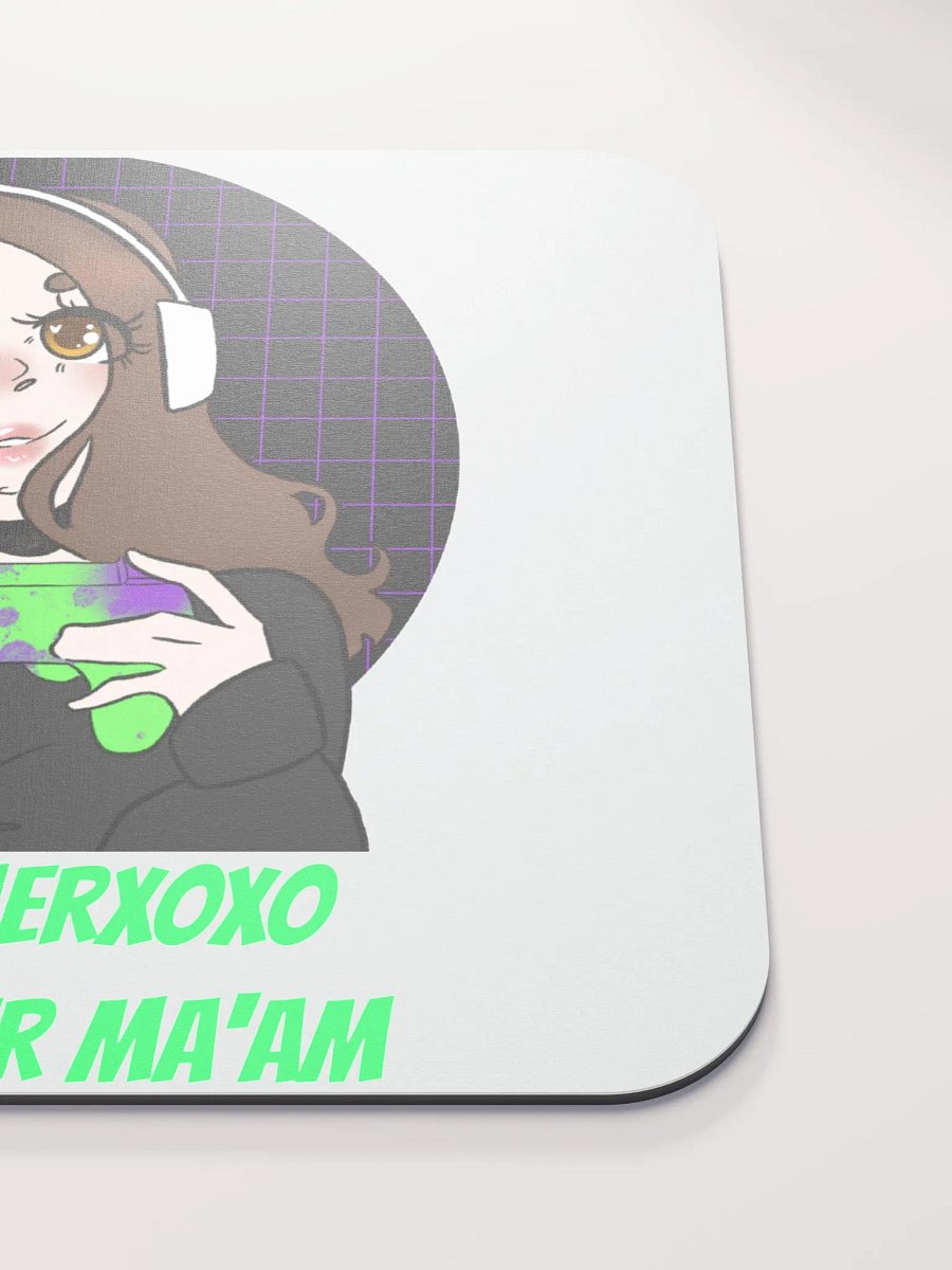 DuhhGamerXOXO/Miss Gamer Ma'am Mouse Pad - Green Text product image (5)