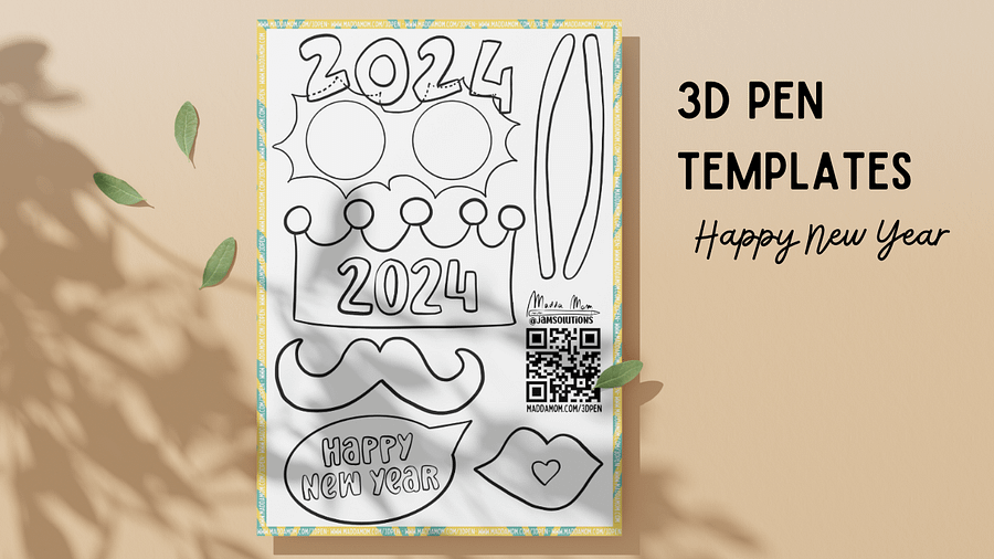 3DPen Template: New Year's Eve Photo Booths 1 product image (3)