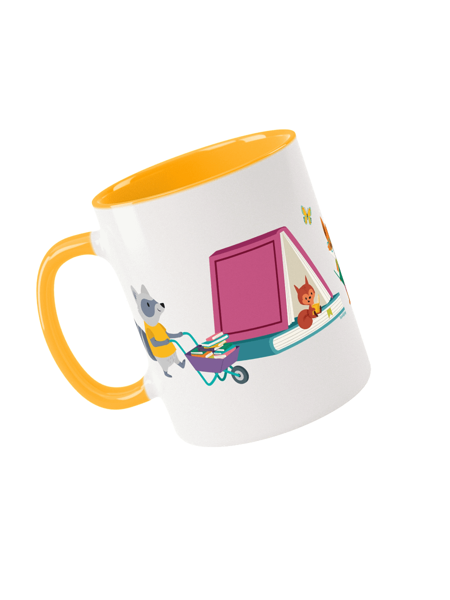 Wild About Reading 11oz Mug - Yellow Inside product image (4)