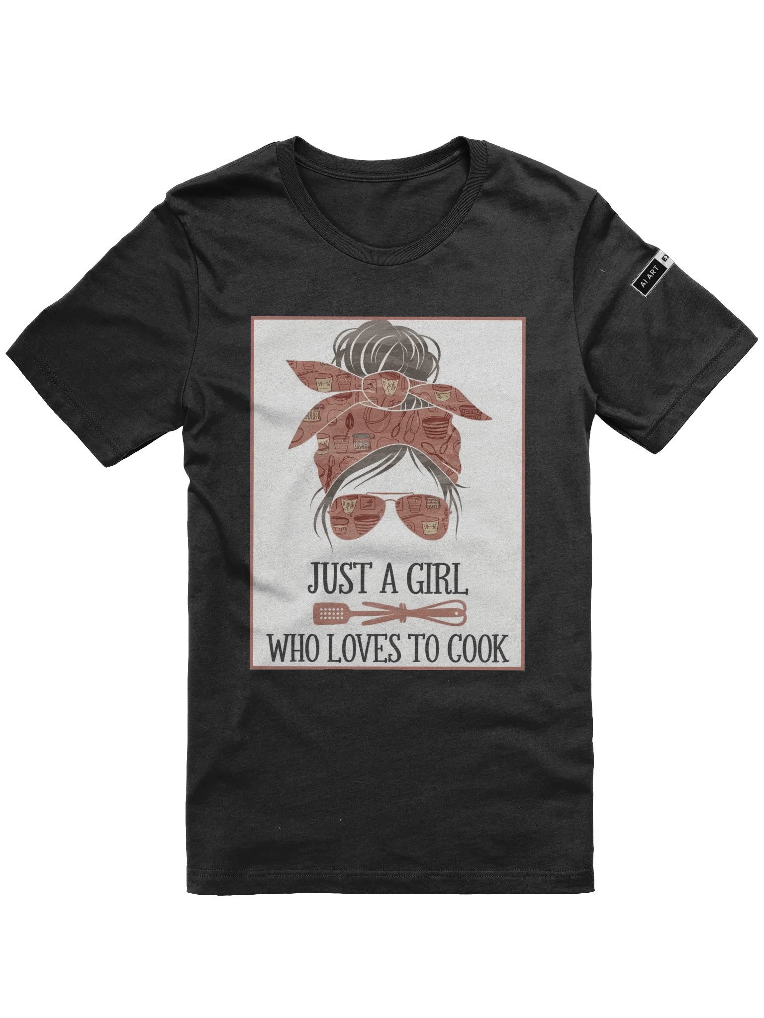 Women "JUST A GIRL WHO LOVES TO COOK" supersoft T-Shirt product image (1)