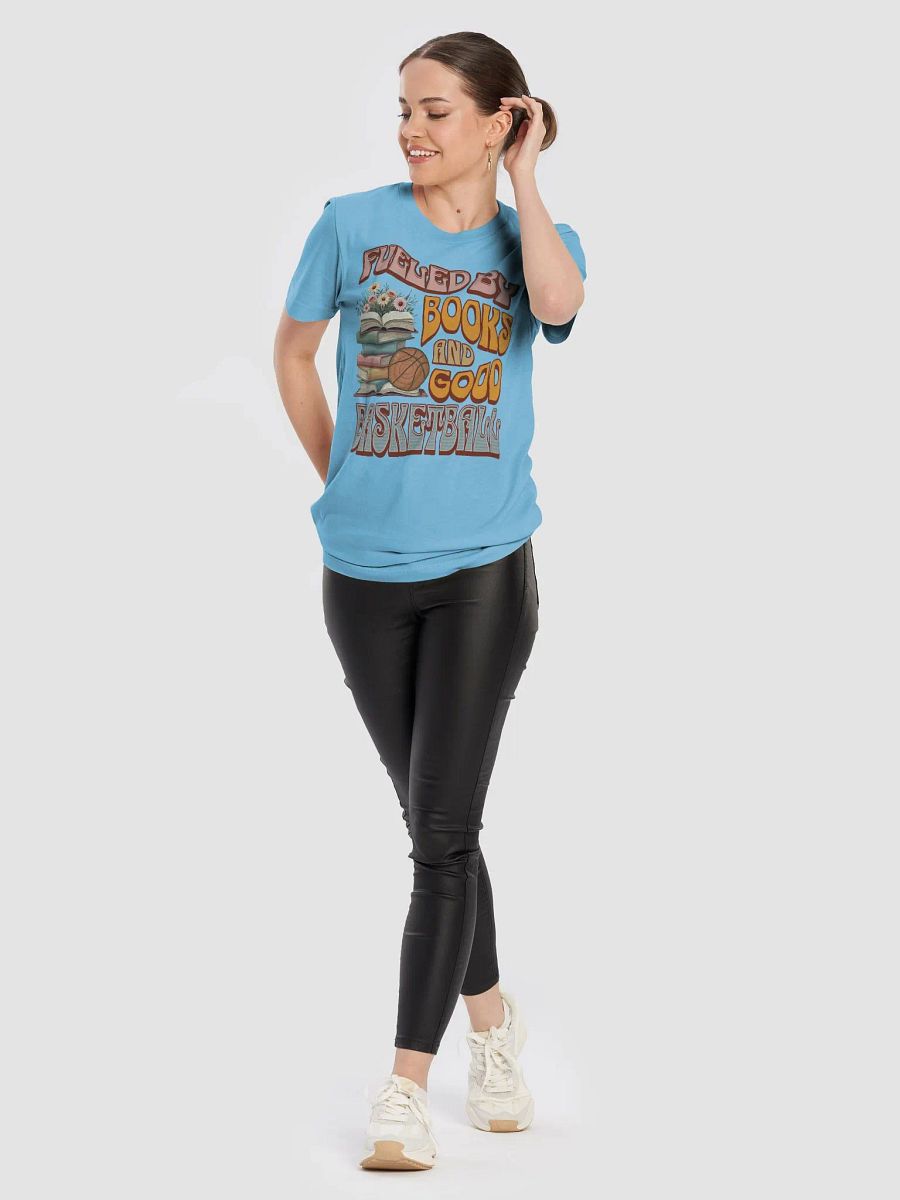 Fueled By Books And Good Basketball Hoops Tee product image (4)