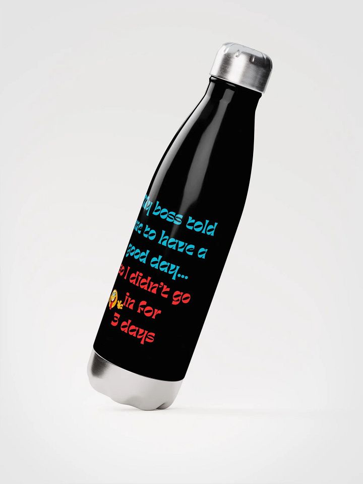 MY BOSS, Playful Rebellion Stainless Steel Water Bottle product image (2)
