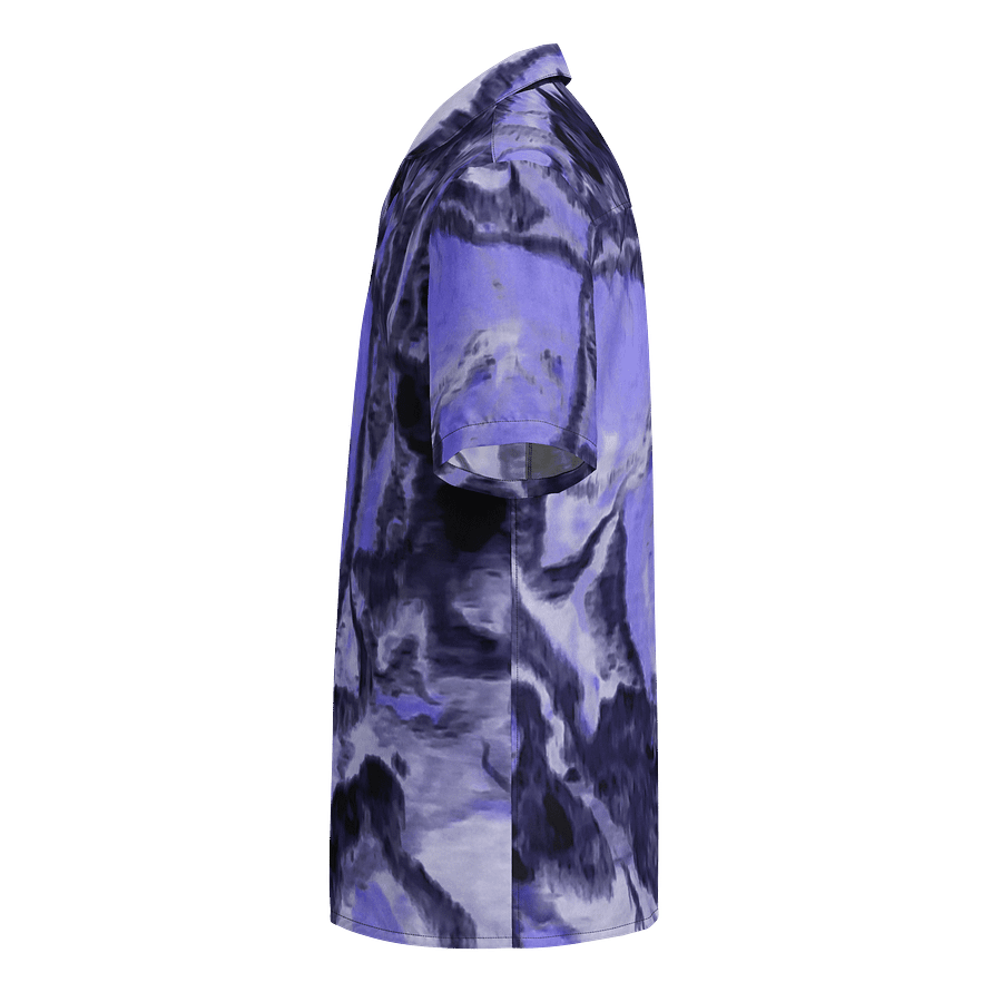 Purple Fluid Art Hawaiian Shirt product image (3)