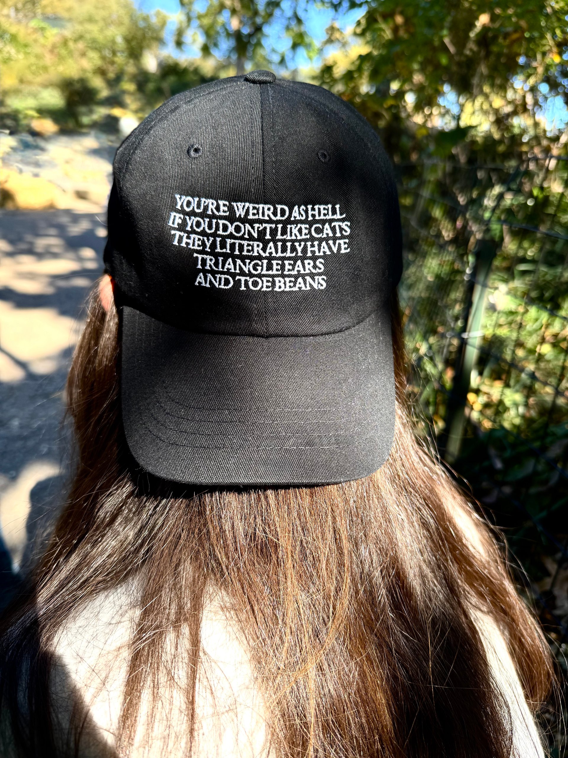 You're weird as hell if you don't like cats hat product image (1)