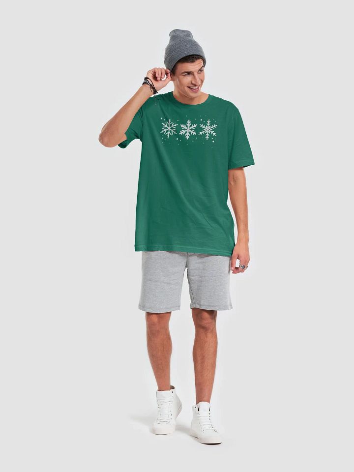 White Snowflakes Supersoft Classic Fit T-Shirt product image (2)