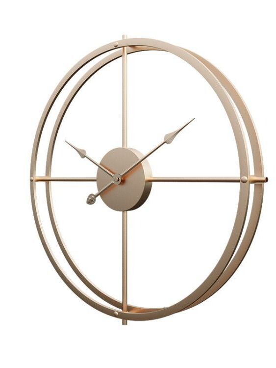 Creative And Simple Wrought Iron Wall Clock, Living Room Metal Clock, Study Room Decoration Clock product image (8)