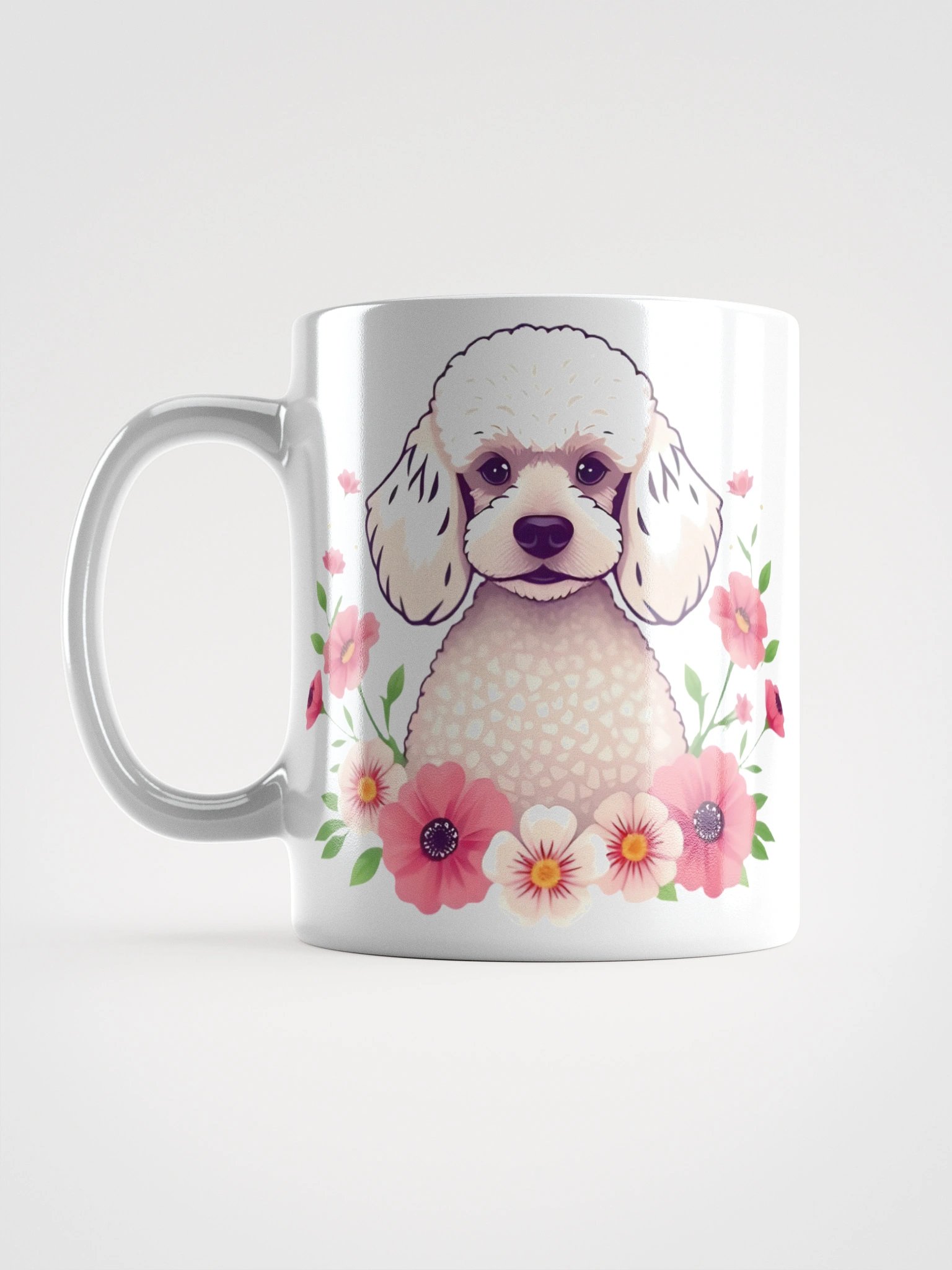 Floral Poodle Mug product image (18)