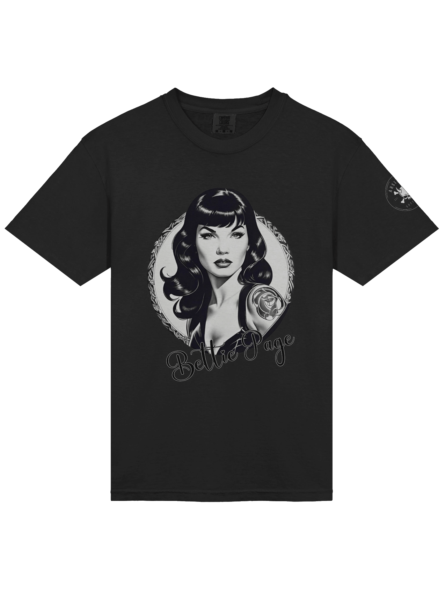 Bettie Page Illustrated Vintage T-Shirt product image (3)