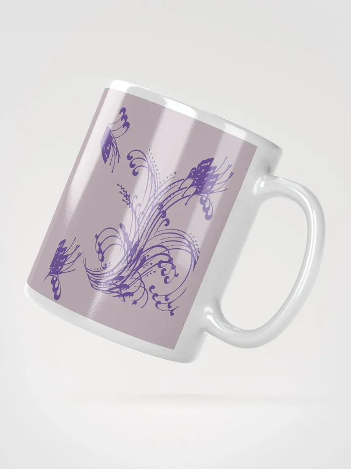 Purple Floral Swirls Mug product image (6)