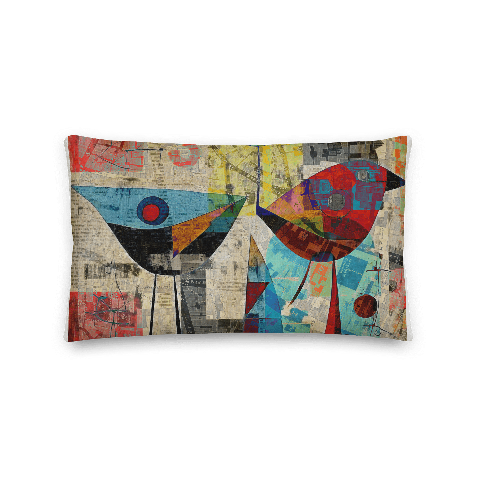 Fragments and Feathers Linen Luxe All-Over Premium Pillow product image (5)