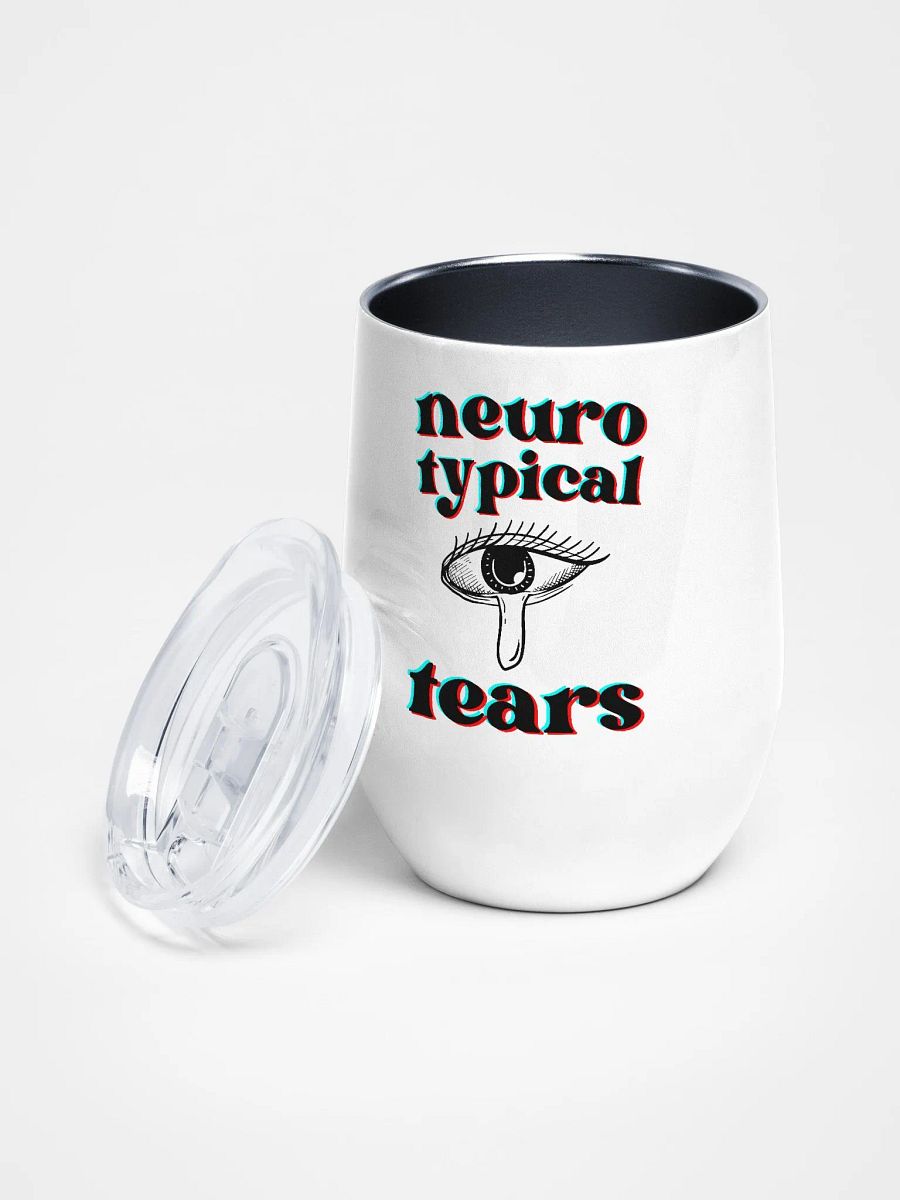 NEUROTYPICAL TEARS wine tumbler product image (1)
