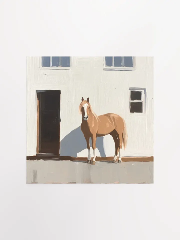 Modern Farmhouse: Brown Horse V Art Print product image (1)