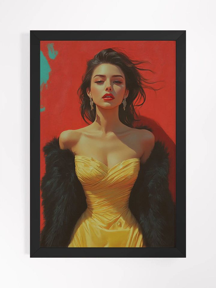 Glamorous Glow Poster - The Golden Age Reimagined - Framed product image (1)