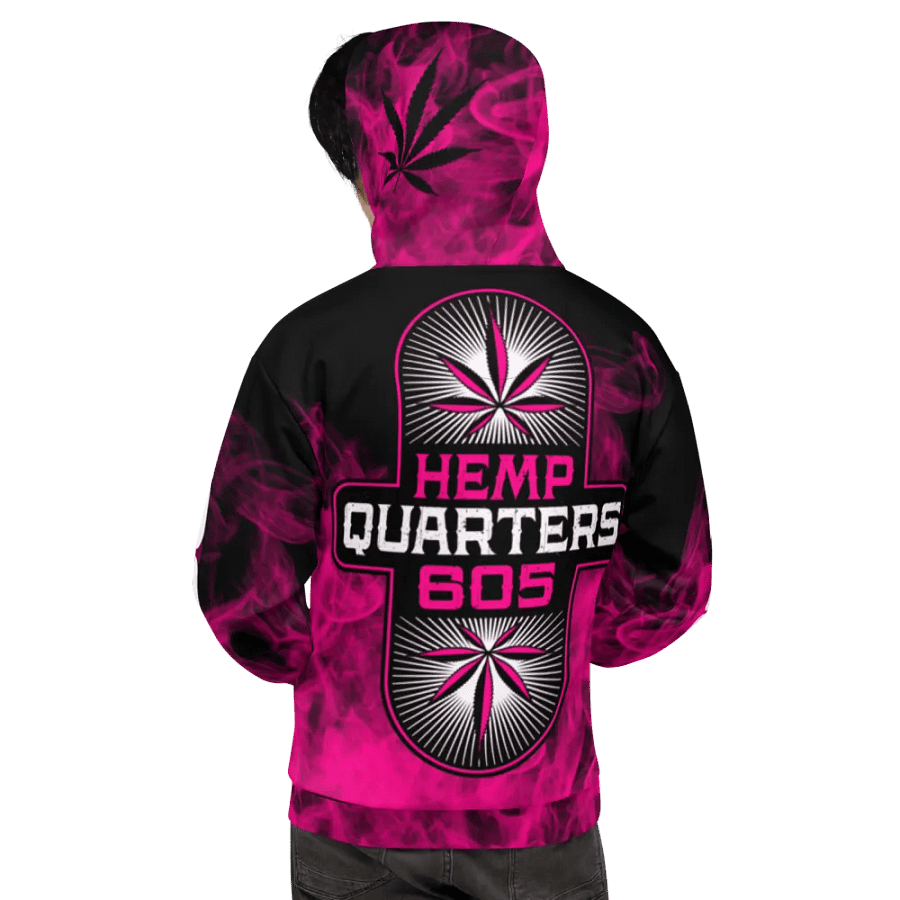 HempQuarters Pink Smoke Hoodie product image (5)