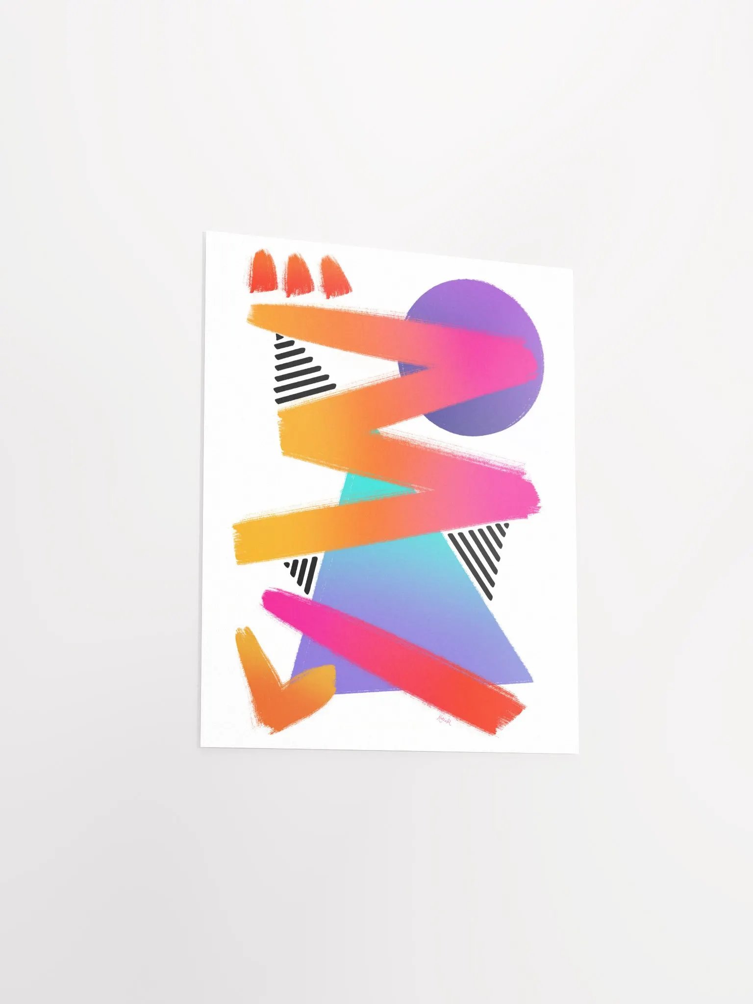 Sunset shapes art print product image (3)