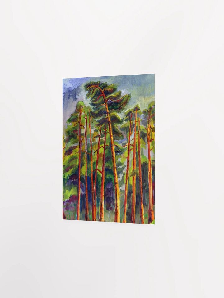 Misty Forest Symphony Poster - Dramatic Evening Pines product image (3)
