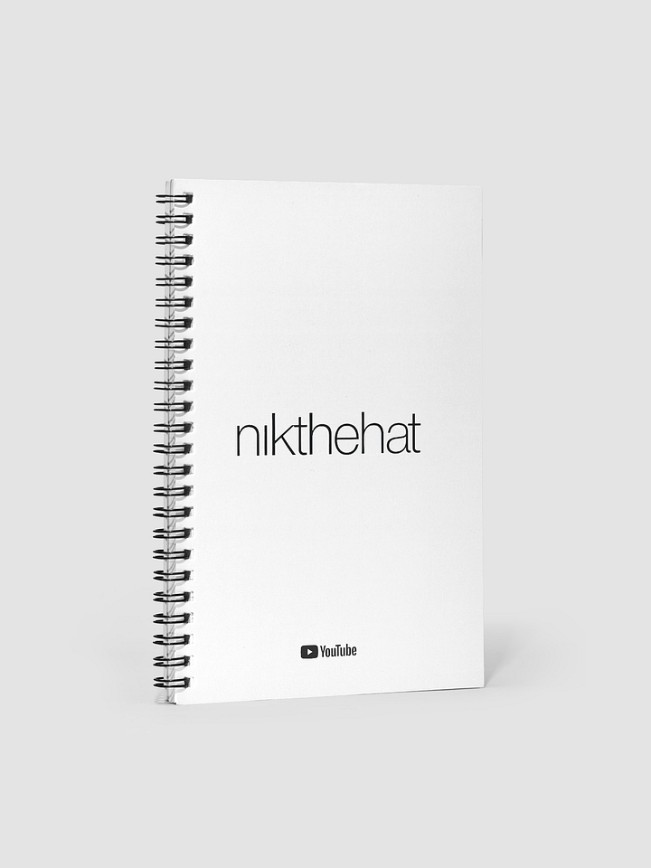140 Page Spiral Notebook • nik the hat product image (1)