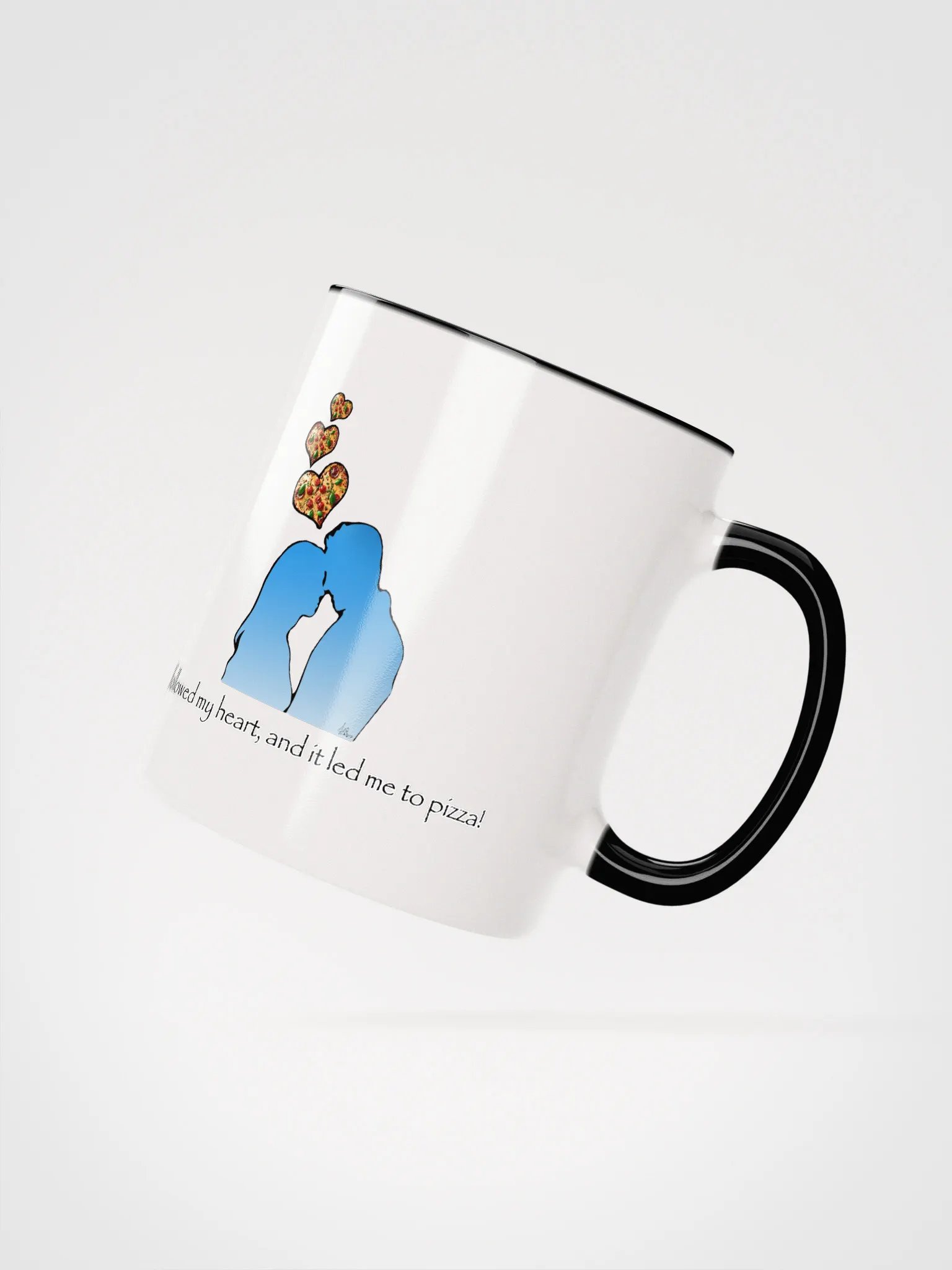I Followed My Heart, And It Led Me To Pizza COLORED MUG product image (2)