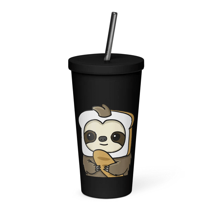 Insulated Tumbler with a Straw - Loaf product image (1)